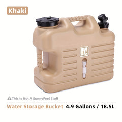 SunnyFeel Portable 17L Water Container w/ Faucet for Camping