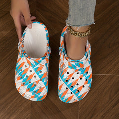 Women's Tie Dye Clogs Lightweight Soft Sole Garden Shoes