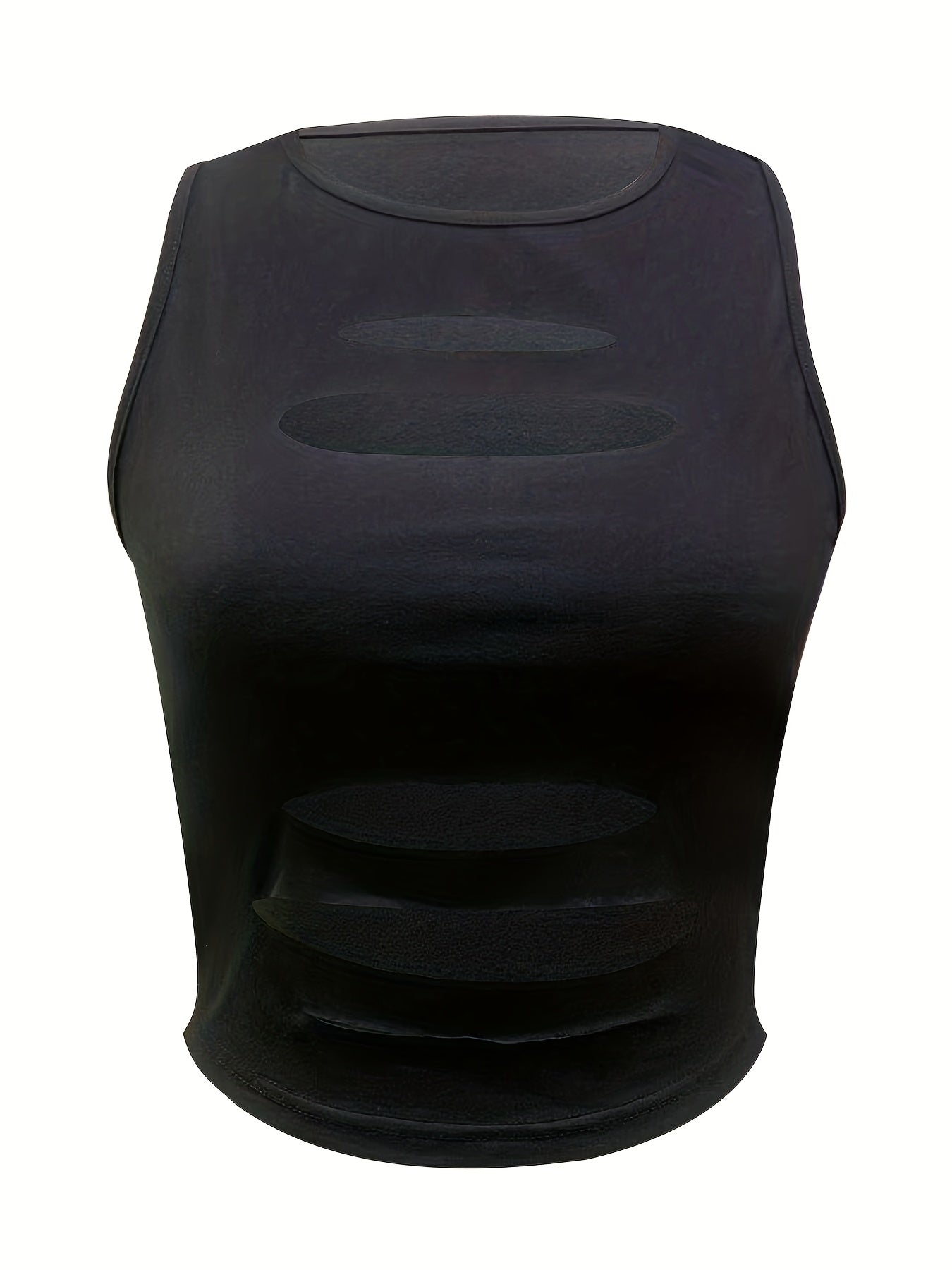 Y2K Crew Neck Sleeveless Top