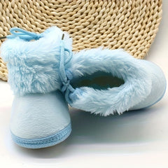 JIAGEYA Baby Girls Soft Warm Furry Boots Spring Autumn Winter