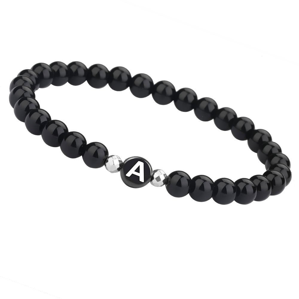 Letter Beaded Bracelet Agate 26-Letter Bracelet