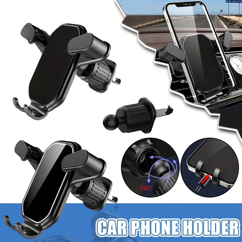 Gravit Car Phone Holder 360 Rotation Air Vent Mount Hook Stand