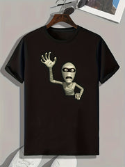 Mummy Print Men's Tee for Halloween