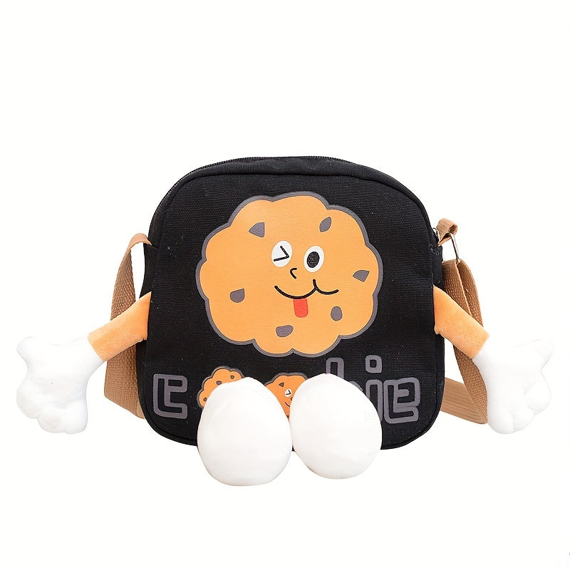 Cartoon Biscuit Pattern Shoulder Bag for Girls