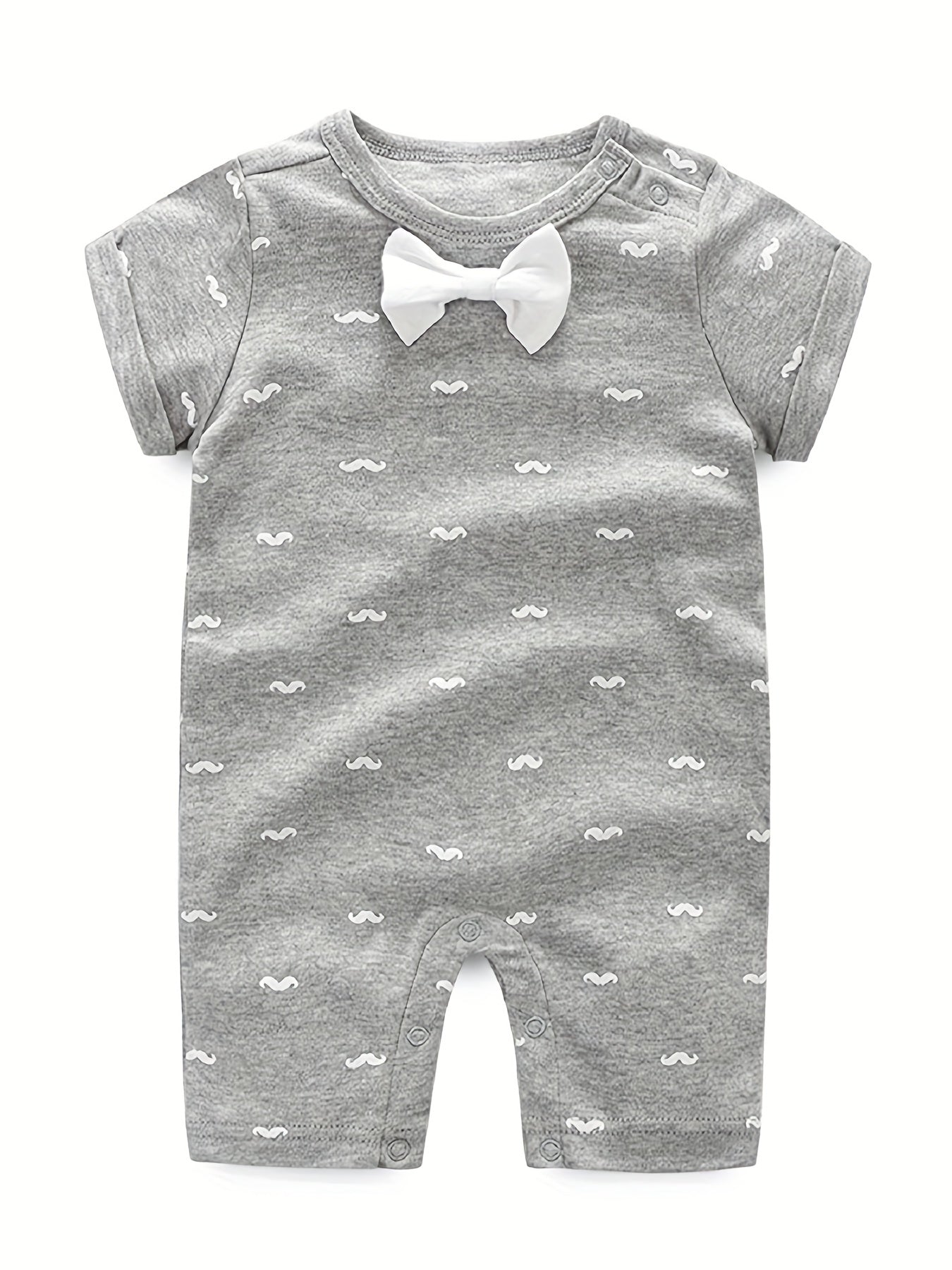 Baby Summer Graphic Cotton Onesie Short Sleeve Romper