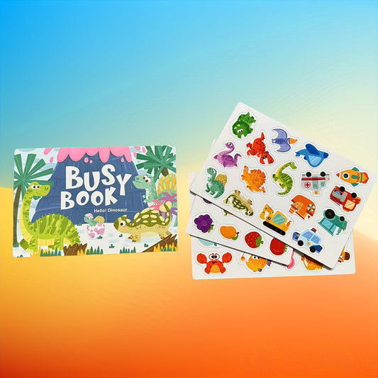 Animal Numbers & Letters Toy Book for 3-6 Years Old