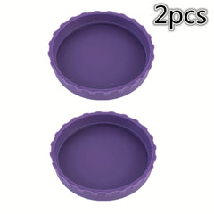 2pcs Leakproof Silicone Can Cap for Beer Glass Bottle Soda Jar