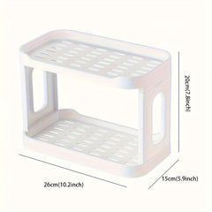 2-Tier Desktop Shelf Organizer for Office Supplies & Cosmetics