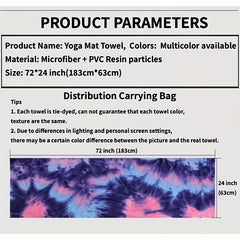 Anti Slip Yoga Mat Towel Dots Printed Pilates Blanket Hot Yoga Fitness