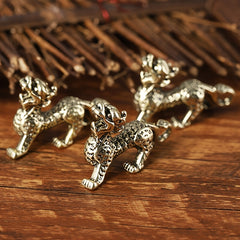 Brass Pixiu God Beast Keychain Lucky Pendant Ornament