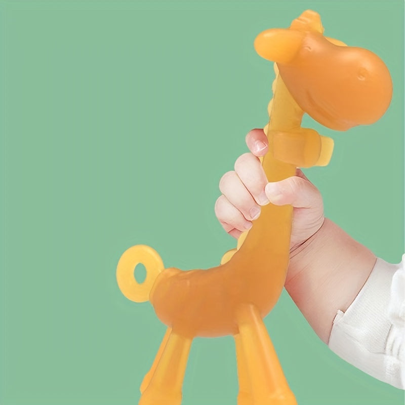 Baby Silicone Giraffe Teether Baby Teething Toy