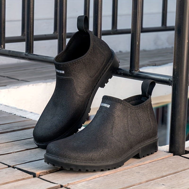 Men's Waterproof Slip On Rain Shoes - Outdoor Working Fishing