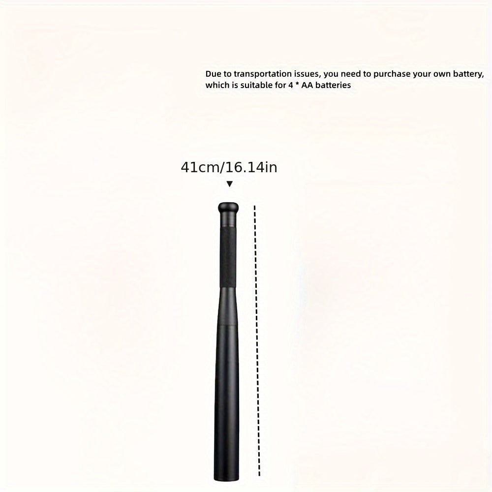 High Hardness Metal Baseball Stick Flashlight with 3-Speed Adjustment