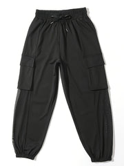 Elastic Waist Loose Casual Pants Women's Activewear