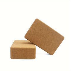 Non-slip Cork Yoga Brick Soft High Density Yoga Block for Fitness Body Shaping