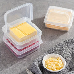 2pcs Fresh Keeping Storage Boxes for Cheese Butter Onions Ginger Garlic