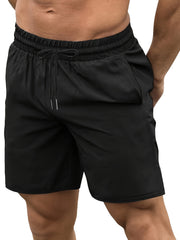 Men's Quick Drying Sports Shorts Drawstring Waist Breathable Active Shorts