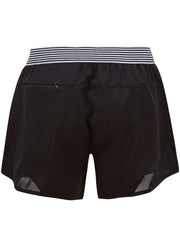 Striped & Letter Print Loose Shorts Gothic Summer Stylish Yoga Shorts