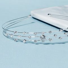 Rhinestone Metal Hairband Headband Party Favor Princess Tiara