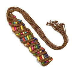 Boho Candy Beaded Belt for Women Vintage Dress Girdle