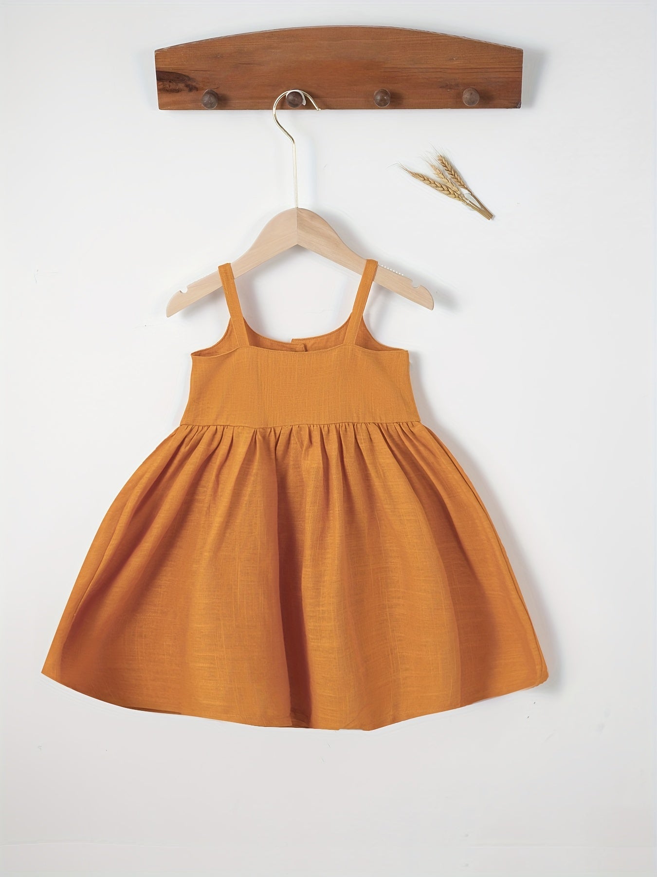 Toddler Baby Girls Cotton Cami Dress Summer Pleated Dress