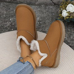 Women's Non slip Snow Boots Thickened Medium Tube Shoes