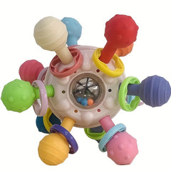 Educational Baby Grasp and Bite Ball Toy for 0-1 Year Olds