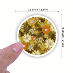 500pcs Vintage Stickers Roll Vinyl Stickers For Water Bottle Scrapb...
