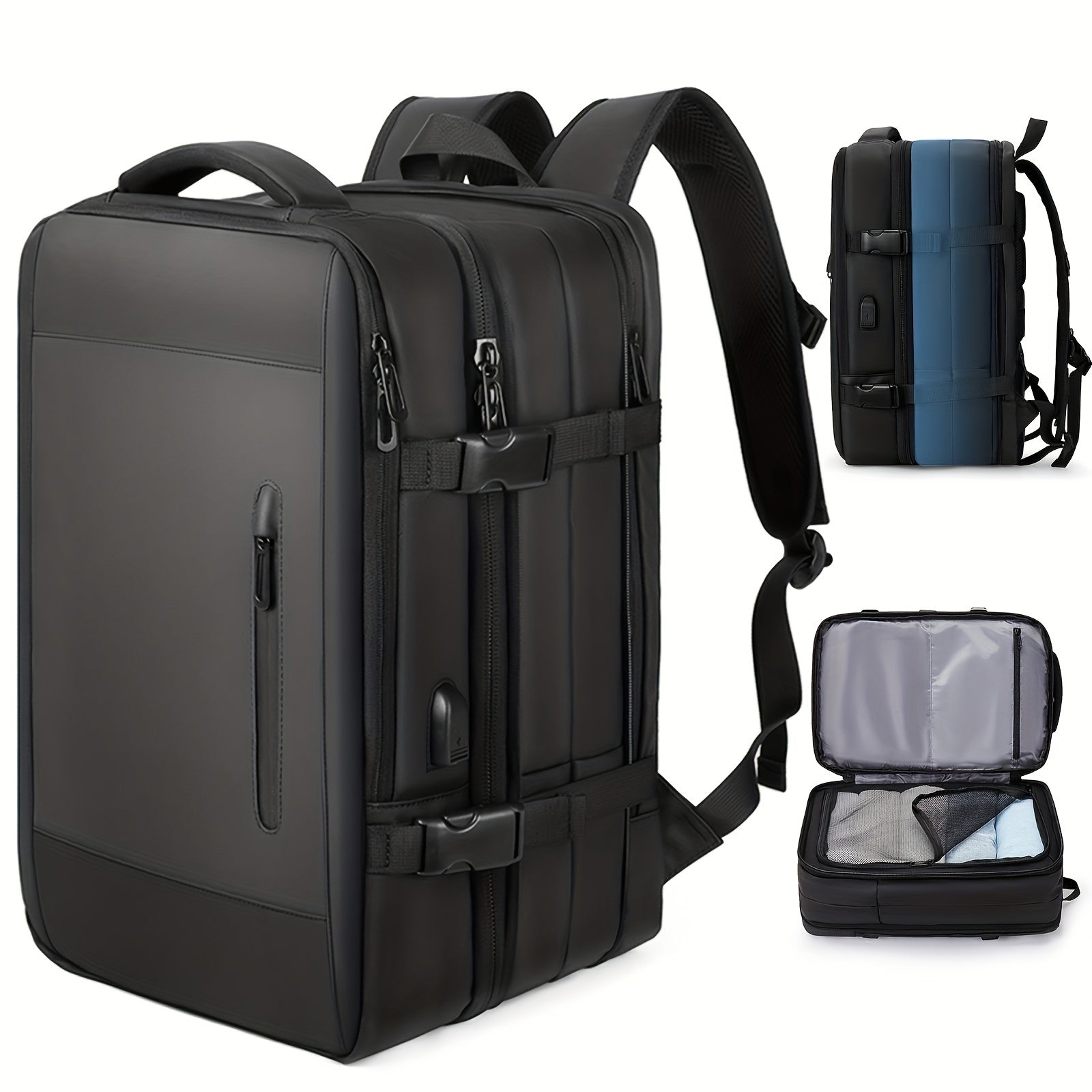 Minimalist Business Travel Storage Backpack Large Expansion