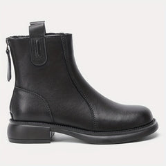 Women's Plush Lined Chunky Heel Boots
