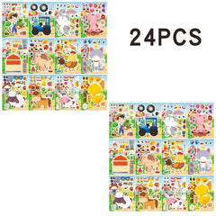 Farm Animal Stickers DIY Face Changing Stickers Party Favors