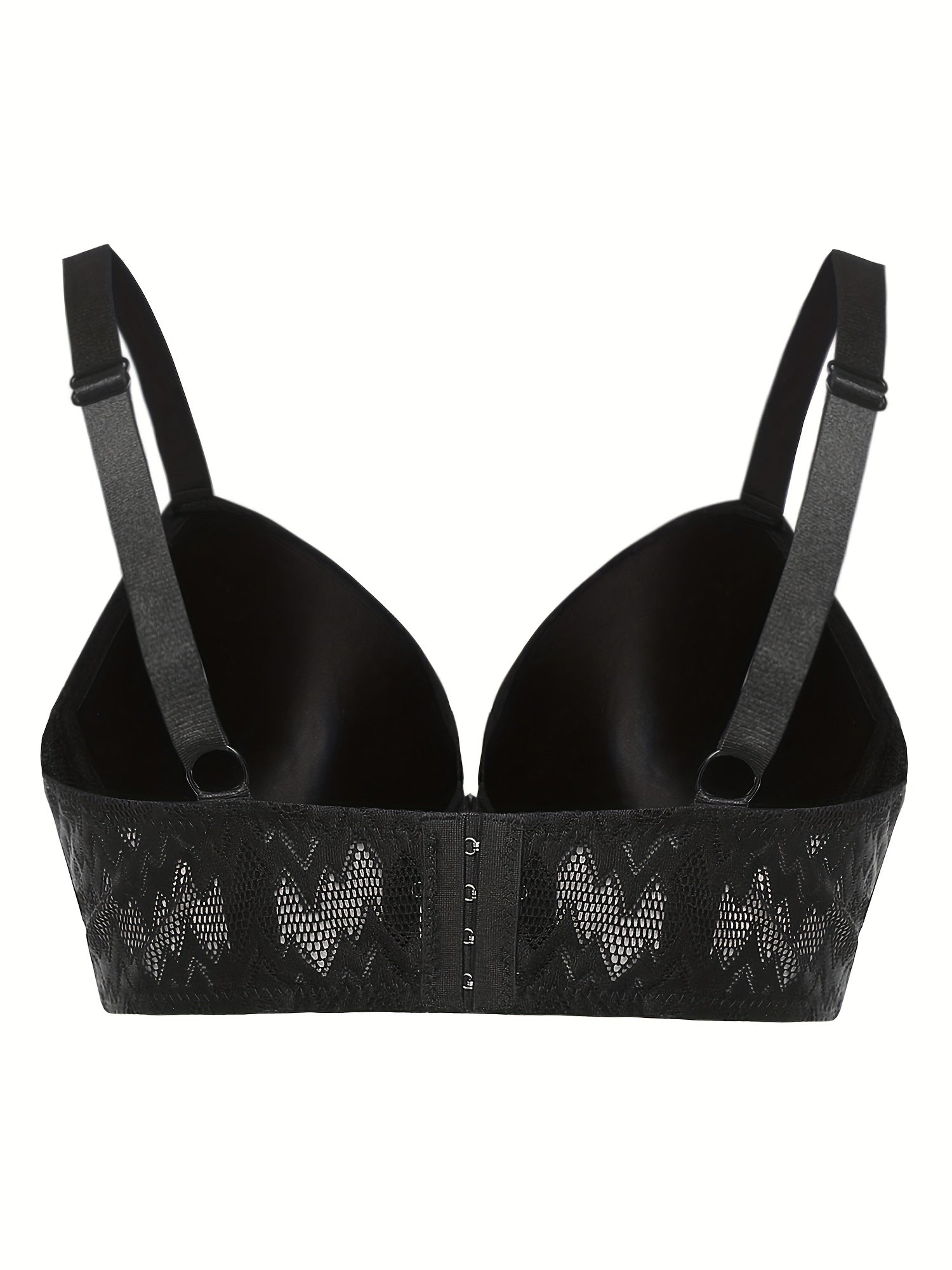Geometric Pattern T-shirt Bra