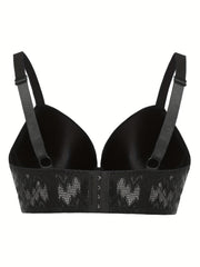 Geometric Pattern T-shirt Bra