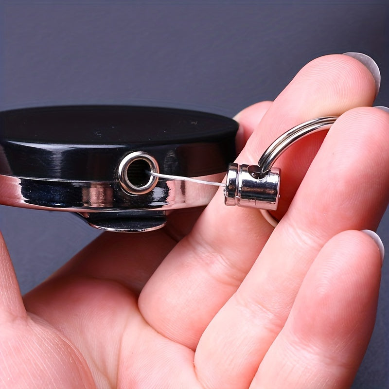 Heavy Duty Retractable Key Holder with Belt Clip Telescopic Rope Pull Key Holder