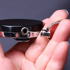 Heavy Duty Retractable Key Holder with Belt Clip Telescopic Rope Pull Key Holder