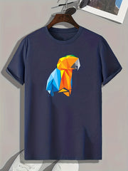 Parrot Pattern Print Men's Sports T-shirt - Fitness Clothing