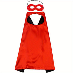 Superhero Capes And Masks For Kids Double Side Costumes Christmas Halloween