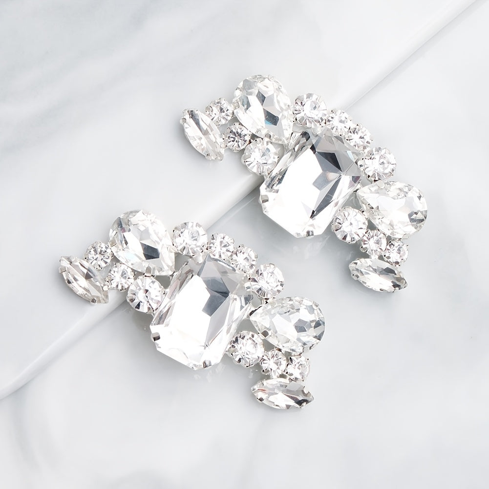 Crystal Shoe Buckles Women Shoe Clips DIY Wedding Party