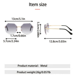 Gradient Lens Sunglasses UV Protection