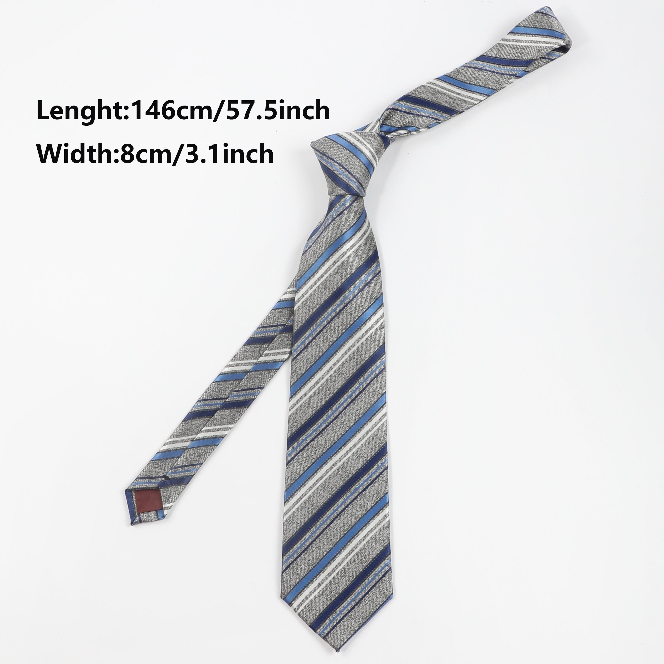 Men's Diagonal Striped Tie For Daily Outfits