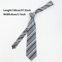 Men's Diagonal Striped Tie For Daily Outfits