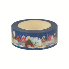 1pc Christmas Washi Tape Snow Scene Decorative Tape