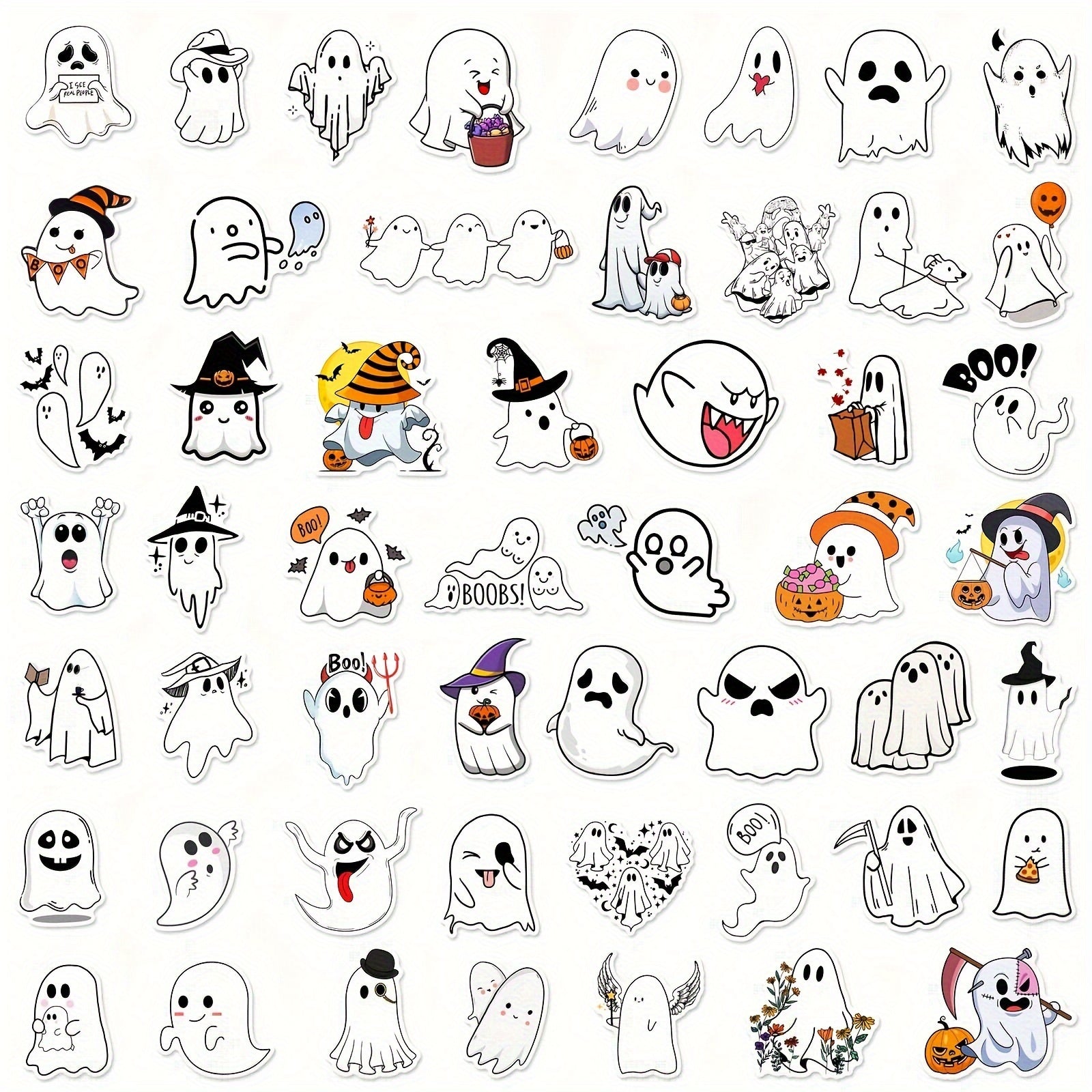 50pcs Specter Graffiti Stickers Waterproof Decoration DI
