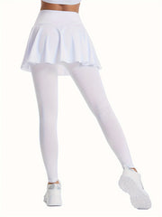 2 in 1 Sport Skorts Quick Dry Running Tennis Skirts With Leggings