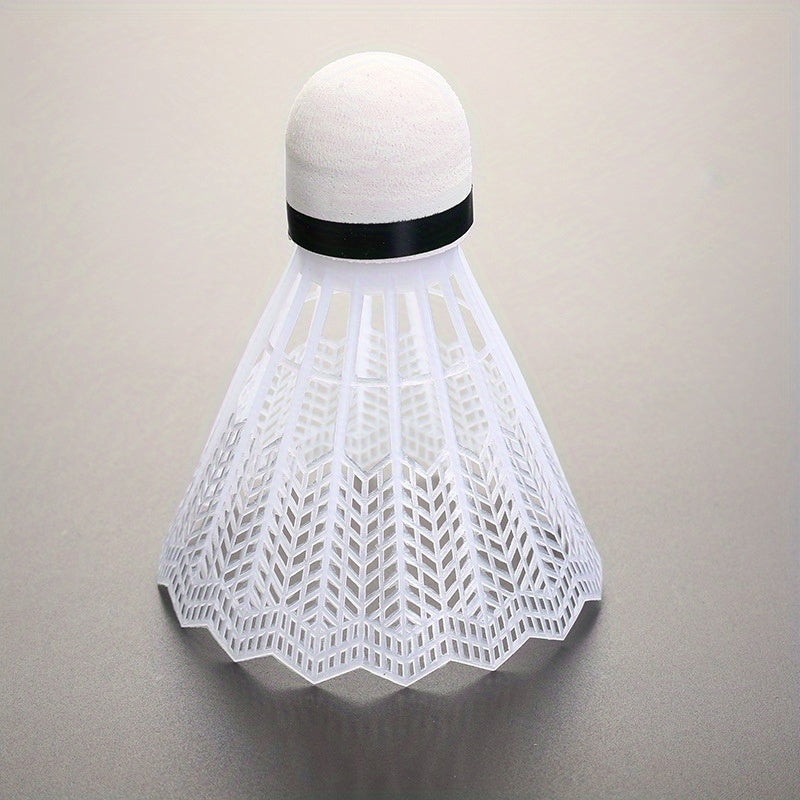 6-Pack Plastic Badminton Balls for Home Training & Fun