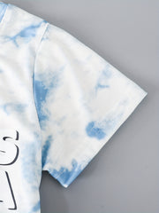 Tie Dye T-shirt & Shorts Set for Boys Kids Summer Clothes