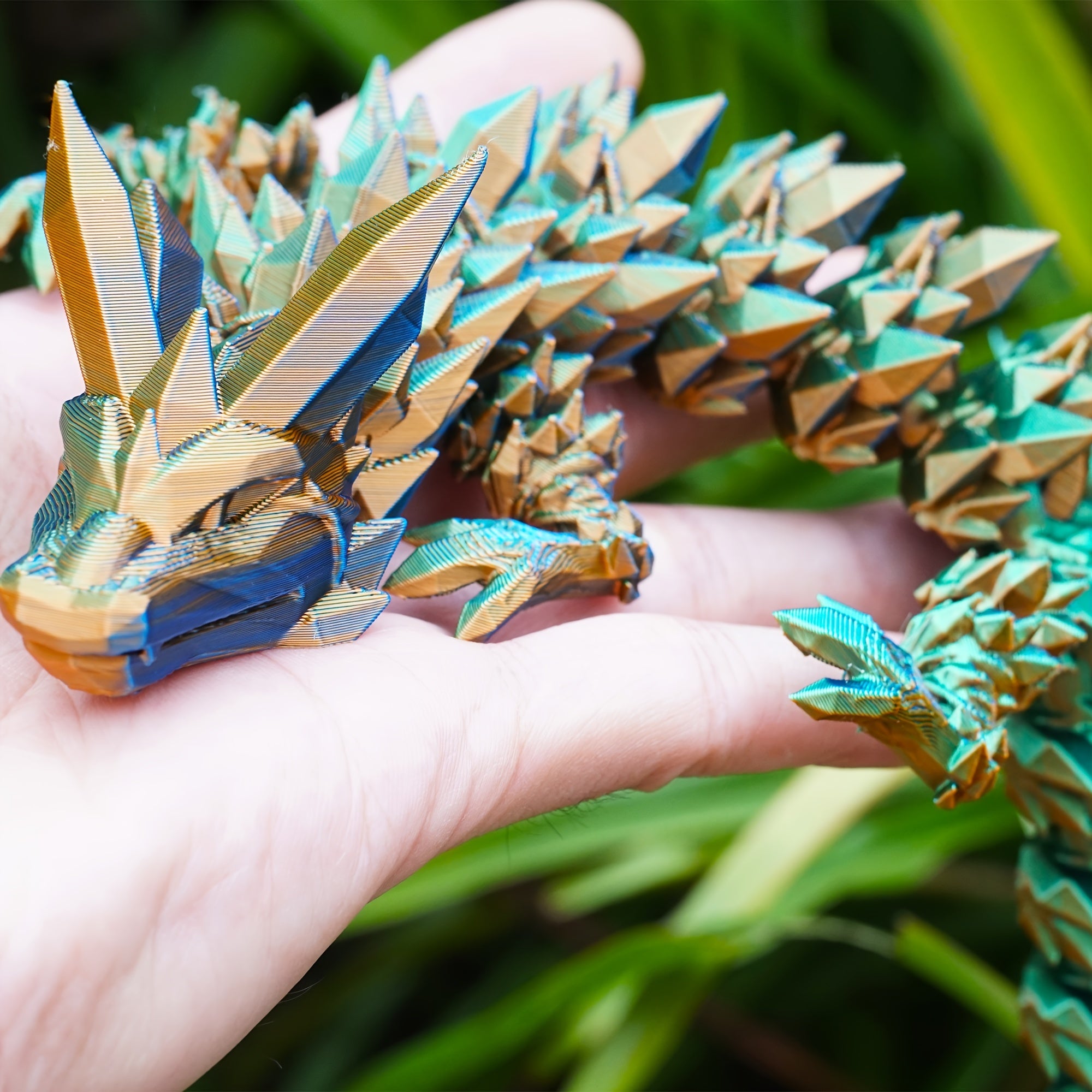 3D Printed Dragon Laser Crystal Collectible Toy Home Decoration