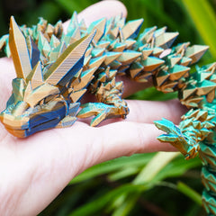 3D Printed Dragon Laser Crystal Collectible Toy Home Decoration