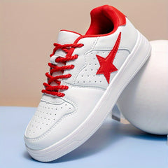 Men's Star Pattern Decor Skate Shoes Non Slip Sneakers