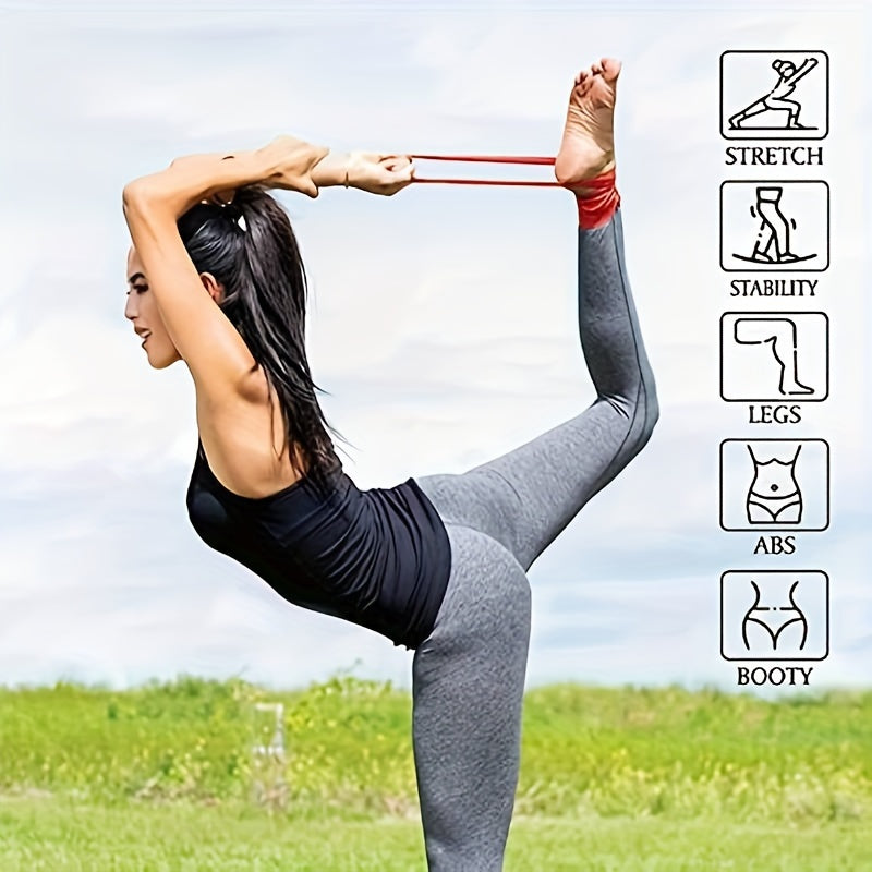 5pcs Non-slip TPE Yoga Resistance Bands for Hip Lifting Body Stretching